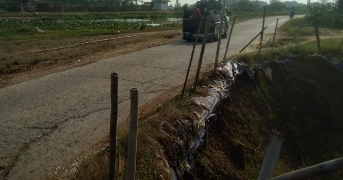 Anggota Komisi III DPRD Subang Berharap, PUPR Atasi Amblas Jalan Penghubung Binong Cikaum